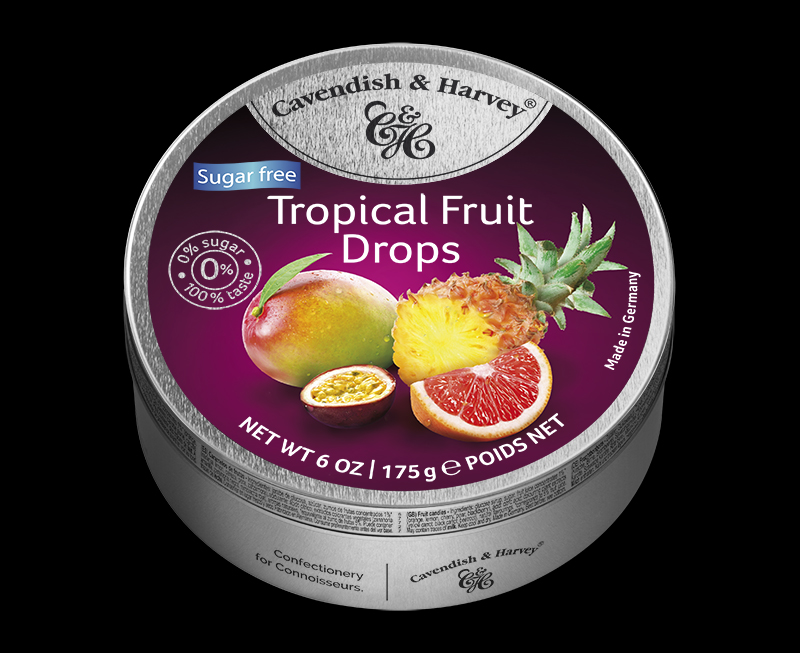 Tropical Fruit Drops Sugar Free 175g