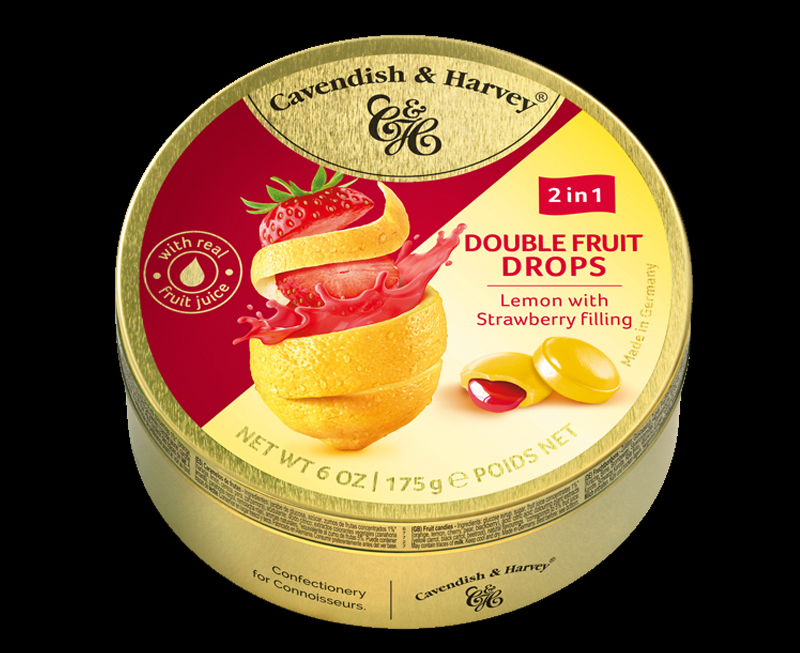 Double Fruit – Lemon Drops filled with Strawberry 175g
